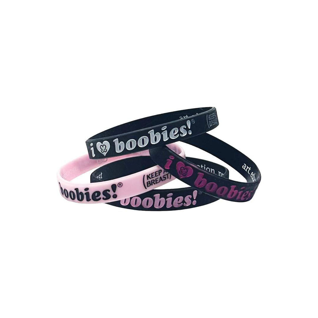 Keep A Breast i love boobies! Mini Bracelet Bundle - Gothic and Licorice