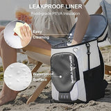 Backpack Cooler Insulated Leak Proof 30/45 Cans, 2 Insulated Compartments Thermal Bag, Portable Lightweight Beach Travel Camping Lunch Backpack for Men and Women