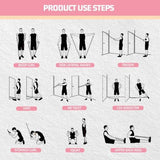 VEICK Resistance Bands, Exercise Bands, Workout Bands Set for Working Out with Handles for Men Women, Elastic Exercising Bands for Fitness Weights Work Out at Home Gym