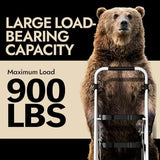 KINGRACK 3 Step Folding Ladder, 900 lbs Load Capacity, Non-Skid Large Pedals, Handrail, Safety Lock, Sturdy Step Stool for Home, Office, Garden, Multi-Purpose, White