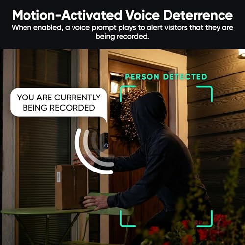 Wyze Battery Video Doorbell Wireless Camera, 1536x1536 HD+ with Color Night Vision, 2-Way Audio, 1:1 Head-to-Toe View, Person/Vehicle/Package Monitor, Wire-Free/Wired Option, 1 Minute Easy Setup
