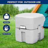 SereneLife 5.2 Gallon Portable Camping Toilet with Carry Bag For Adults, Leak Proof Porta Potty with Detachable Waste Tank and Level Indicator, Suitable for Camping, Hiking, and Boating