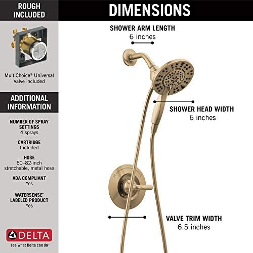 DELTA 142840-CZ-I Arvo Shower Only, Champagne Bronze