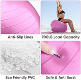 APEXUP Yoga & Pilates Ball - Anti Slip Heavy Duty Gym Ball for Fitness, Balance & Core Workout