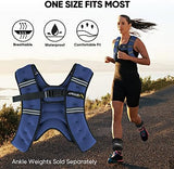 APEXUP Weighted Vest with 5lbs/10lbs/15lbs/20lbs/25lbs/30lbs Weights and Reflective Stripe, Weight Vest Men Women for Workout, Strength Training, Running