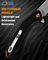 CJRB Folding Knife Gobi (J1906) AR-RPM9 Powder Steel G10 Handle Pocket Knife EDC Knife Black