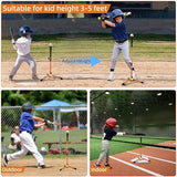 Kids Baseball Tee, 20.87 to 31.29 Inches Batting Tees for Baseball with Carry Bag, Portable Stable Baseball Tees for Hitting, Tripod Tanner Tee for Baseball Practice Stand Aged 3-8 Years