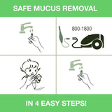 Katarek BABY-VAC Baby Nasal Aspirator Safe Hygienic Quick Best Results for Newborns and Toddlers