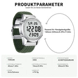 Pedometer Watch, Fashion Watch, Waterproof Watch, Large Digital Display, Simple Pedometer for Men and Seniors, Accurate Pedometer (Black)