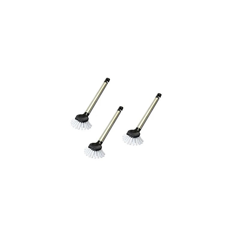 Stainless Steel Handle Dish Brush - Washing Up Brush Set of 3