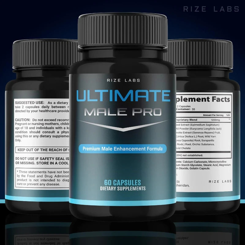 Ultimate Male Pro Pills for Men, Ultimate Male Pro Herbal Supplement, Ultimate Male Pro to Boost Healthy Body, Ultimate Male Pro Maximum Strength Formula, Ultimate Male Pro Reviews ( (60 Capsules)