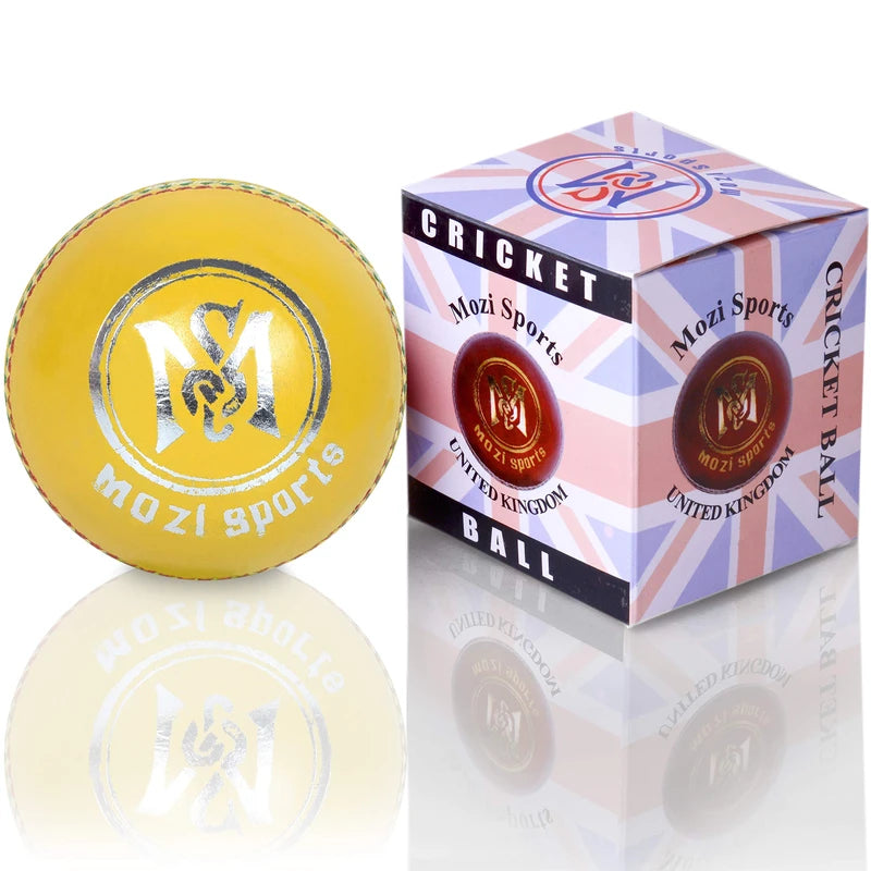 Indoor Leather Cricket Ball - Senior Standard Size Original Seams Machine Stitched Weight 114gm Cricket Balls (1)