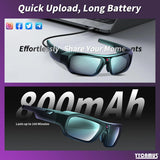 YYCAMUS 4K Camera Glasses, Upgrade Smart Sunglasses with Camera, Video Glasses with UV Protection for Outdoor Activities & Travel