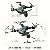 S6 Drone, Professional Entry-level Quadcopter, Equipped With Dual Cameras, 540° Intelligent Obstacle Avoidance, Intelligent Hovering, Beginner Gift, Christmas Halloween Thanksgiving Gift - Color: Yellow