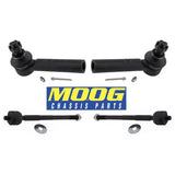 MOOG Front Left & Right Inner & Outer Tie Rods For Toyota Tacoma 2016-2023