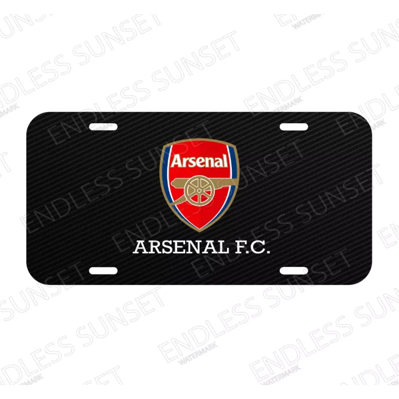 Amel Arsenal F.C. Futbol Soccer Foot Ball League License Plate Front Auto Tag