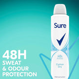 Sure Cotton Dry Anti-perspirant Deodorant Aerosol 150ml (Pack of 3)