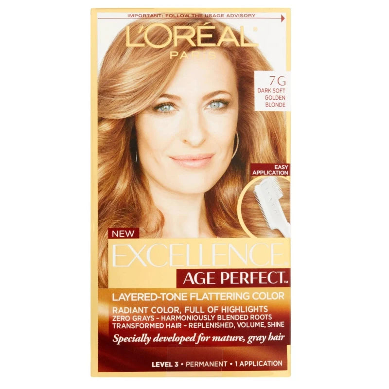 L'Oréal L'Oreal Paris Age Perfect Excellence 7G Dark Soft Golden Blonde Hair Color NEW