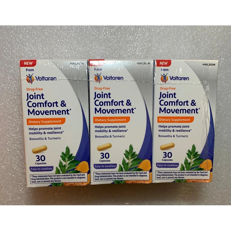 Unbranded 3 PACK Joint COMFORT & MOVEMENT Dietary 30 CAPSULES Each, 90 Total 07-2025