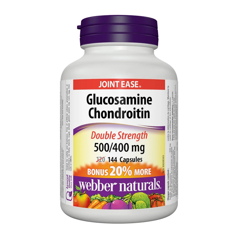 Webber Naturals Glucosamine Chondroitin 500mg / 400mg 144 Capsules