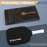 BuyPick Pickleball Paddle,USAPA Approved Light Pickleball Paddles with Reinforced Carbon Fiber Surface,16mm Thickened Pickleball Racket with Anti-Slip Sweat-Absorbing Grip& Racket Cover, Gift for Men
