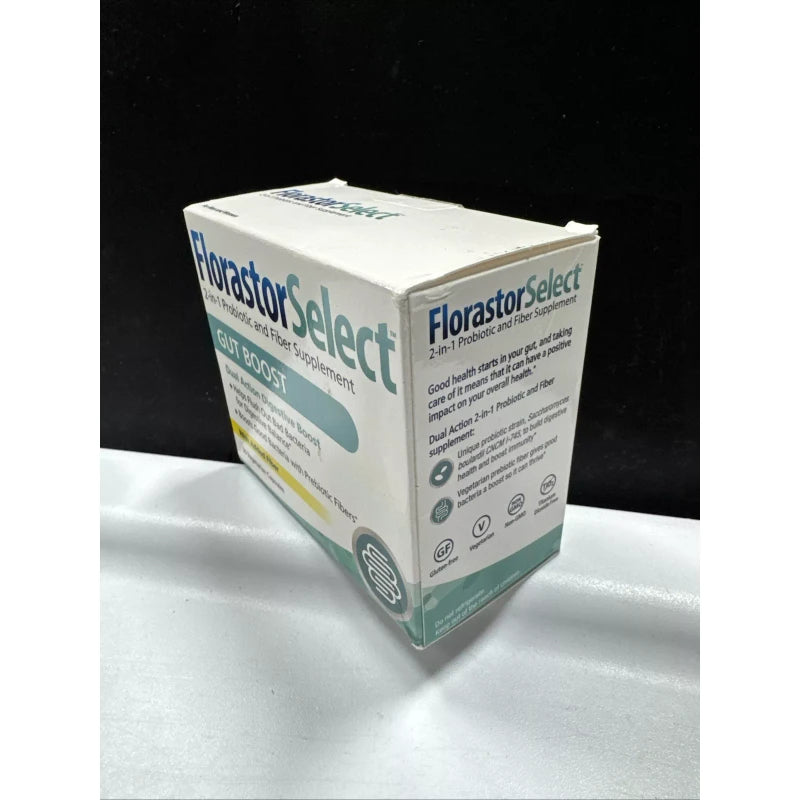 Florastor Select 2-in-1 Probiotic and Fiber Supplement-30 Caps*Gut Boost! 02/26+