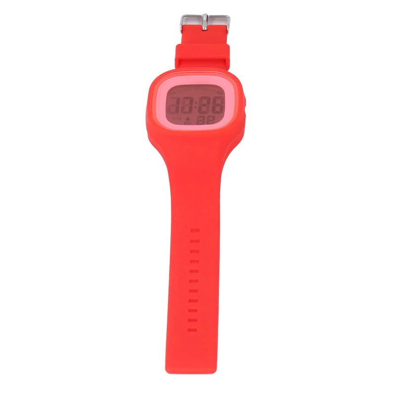 Children Digital Watch Alarm 50M Waterproof Shockproof Drop Resistant Child Digital Sport Outdoor Watch for Daily Use Red