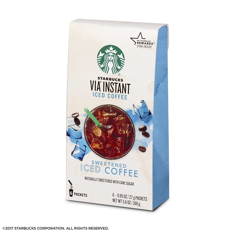 Starbucks VIA Instant Coffee, Sweetened Iced Coffee, 36 Count