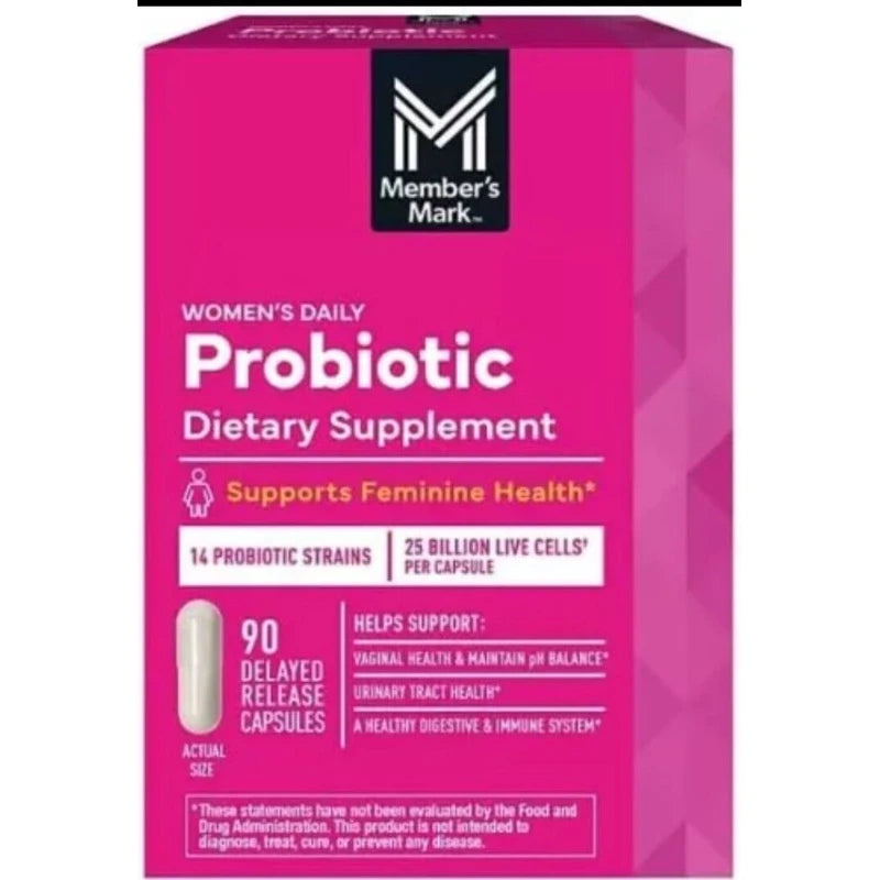 Member's Mark Women's Daily Probiotic ~ 14 Strain ~ 90 Capsules ~ 02/2026