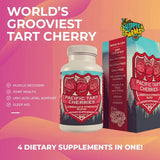 Tart Cherry Capsules Grown in USA - Lumberjack Strength Blend - Tart Cherry Powder with Bilberry (60 Count)