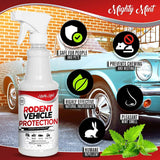 Mighty Mint Rodent Repellent Spray for Vehicle Engines and Interiors - Cars, Trucks, RVs, & Boats