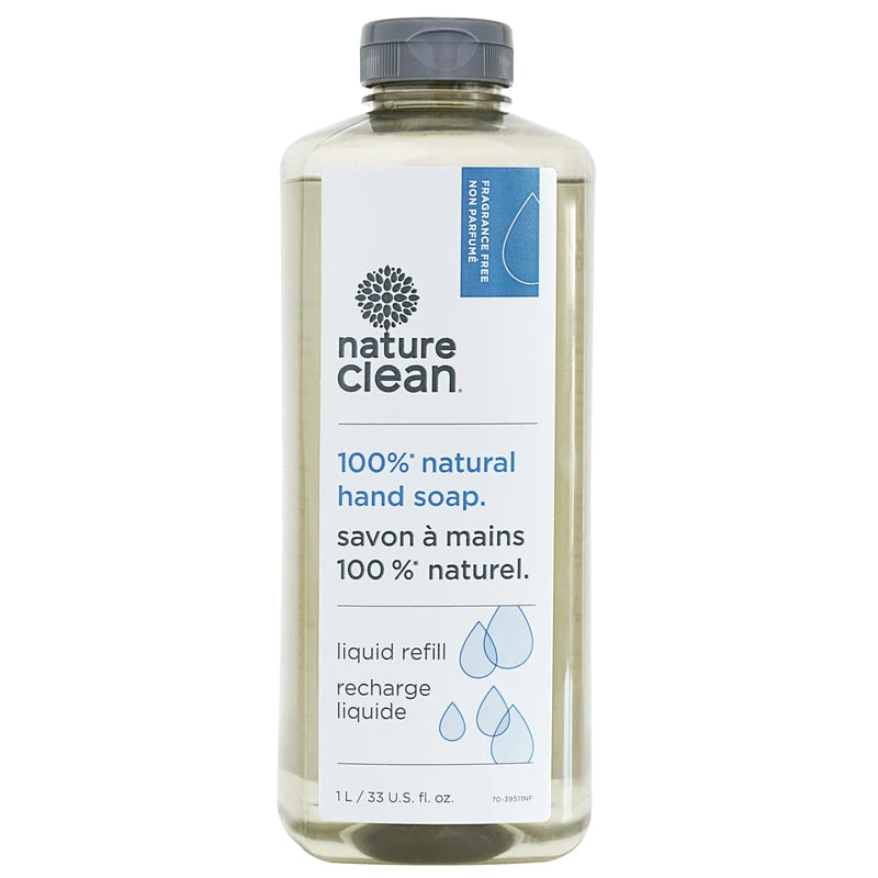 Nature Clean Liquid Hand Soap Refill Unscented 1 L