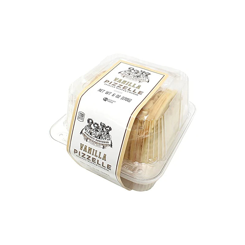 Biscotti Brothers Bakery Pizzelle Cookie, Vanilla, 6 Ounce