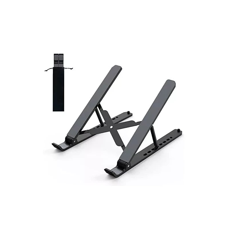 Tonmom Laptop Stand, Adjustable Laptop Riser Foldable for 10-15.6” Laptop Tablet