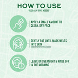 Freeman Exotic Blends Australian Aloe Jelly Mask Leave-On Overnight Facial Ma...