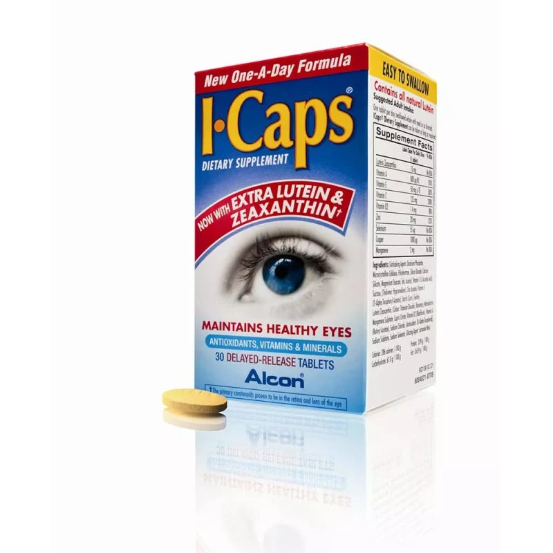 90 ICaps Tablets One Day supplements 3 Months supply i caps i-caps Alcon