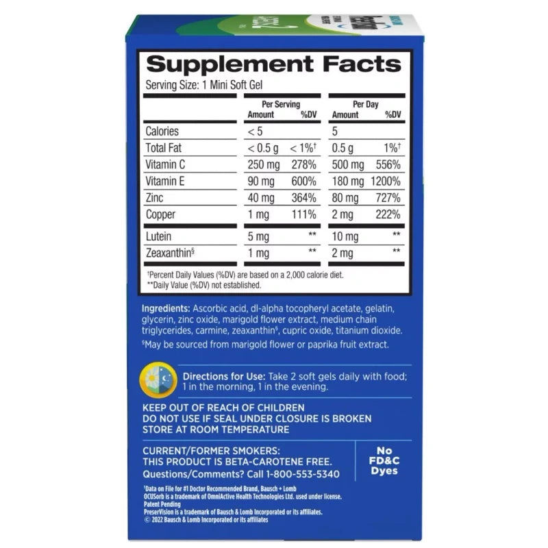 PreserVision AREDS 2 Vitamin Softgel - 130 Pills