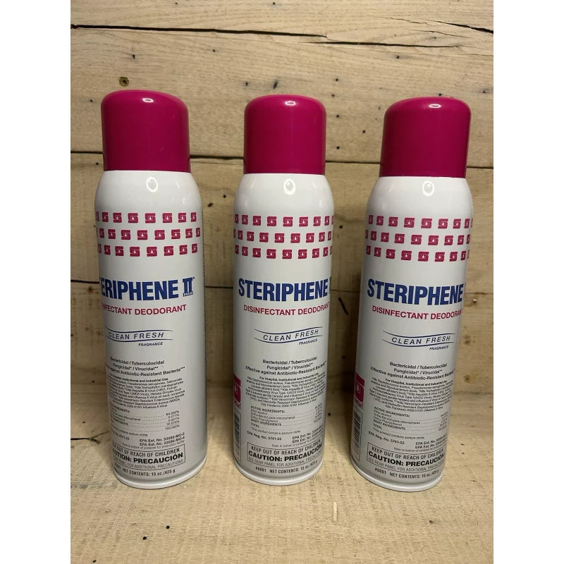 Spartan Steriphene II Disinfectant Deodorant Clean Fresh Qty. 3 - 15 oz ea  (e)