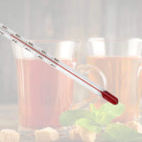 Lantelme Tea Thermometer Glass 24 cm up to Temperature Range up to 110 °C Degrees Analogue for Tea Water Tea Thermometer Also for Green Tea Fruit Tea Herbal Tea and Black Tea Food Tea Preparation