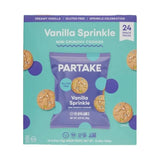 Partake Vanilla Sprinkle Mini Crunchy Cookies, Gluten Free, 24 Snack Packs, 16.8 oz