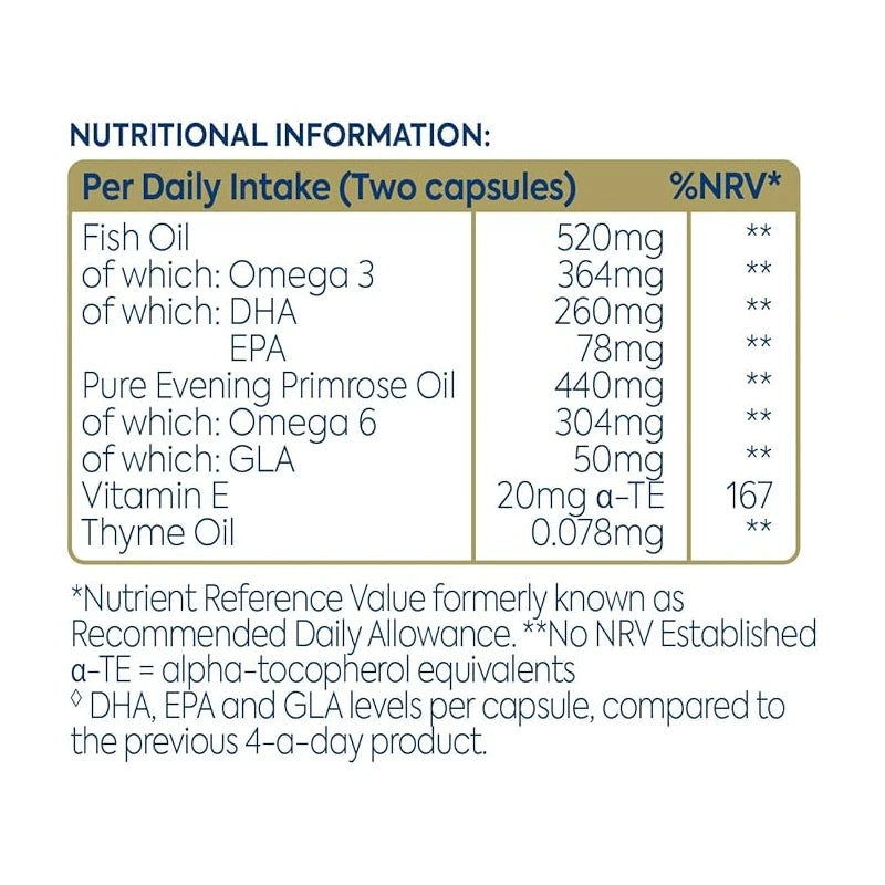 Efamol Efalex Brain Formula Capsules - 60 Fish Oil Capsules | Fish Oil Omega 3 Brain Supplement & Omega 6 Evening Primrose Oil Capsules | DHA Supports Normal Brain Function | Suitable from 5+