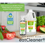 Eat Cleaner Fruit and Vegetable Wash Spray and Produce Cleaner, Extends Shelf Life, More Effective than Water, All Natural (12 oz)