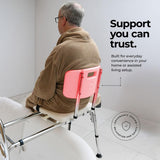 Sliding Shower Transfer Bench Transfer Bench For Bathtub Shower Chair For Inside Shower Shower Chair For Elderly And Disabled Adjustable Height Shower Bench Holds Weight Up To 400 Lbs FSA/HSA Eligible