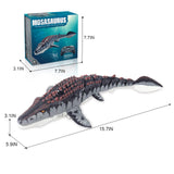 fromeasy Mosasaurus Dinosaur Toys, Upgrade Remote Control Water Toy, Pool Toys for Kids Ages 4-8, RC Dino with Light and Spray Water for Swimming Bath Lake Ocean Christmas Birthday Gift