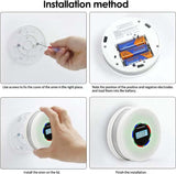 Yfwsrecinoe 4 Pack Upgraded Combination Smoke and Carbon Monoxide Alarm Detector, Dual Sensor Smoke Alarm&Carbon Monoxide Detector (Includes Battery)