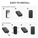 FOVKSUC Wireless Doorbell, Waterproof Door Bell with 60 Chimes, 5 Volume Levels & Mute Mode, Loud Door Bell Ringer Wireless for Home Classroom Office (2 Receiver & 2 Button, Black, U.S. Plug)