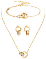 AILPIWE Gold Jewelry Set for Women Dainty Circle Jewelry Sets