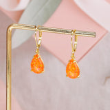 CiNily Teardrop Leverback Dangle Earrings for Women Hypoallergenic