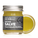Tattoo Salve, Tattoo Aftercare Balm, Paraben Free Healing OIntment For New Tattoos, Brightening Moisturizer For Old Ink, Itchy Tattoo Relief Cream, Plastic Free, Ora’s Amazing Herbal, 1 oz Travel Size