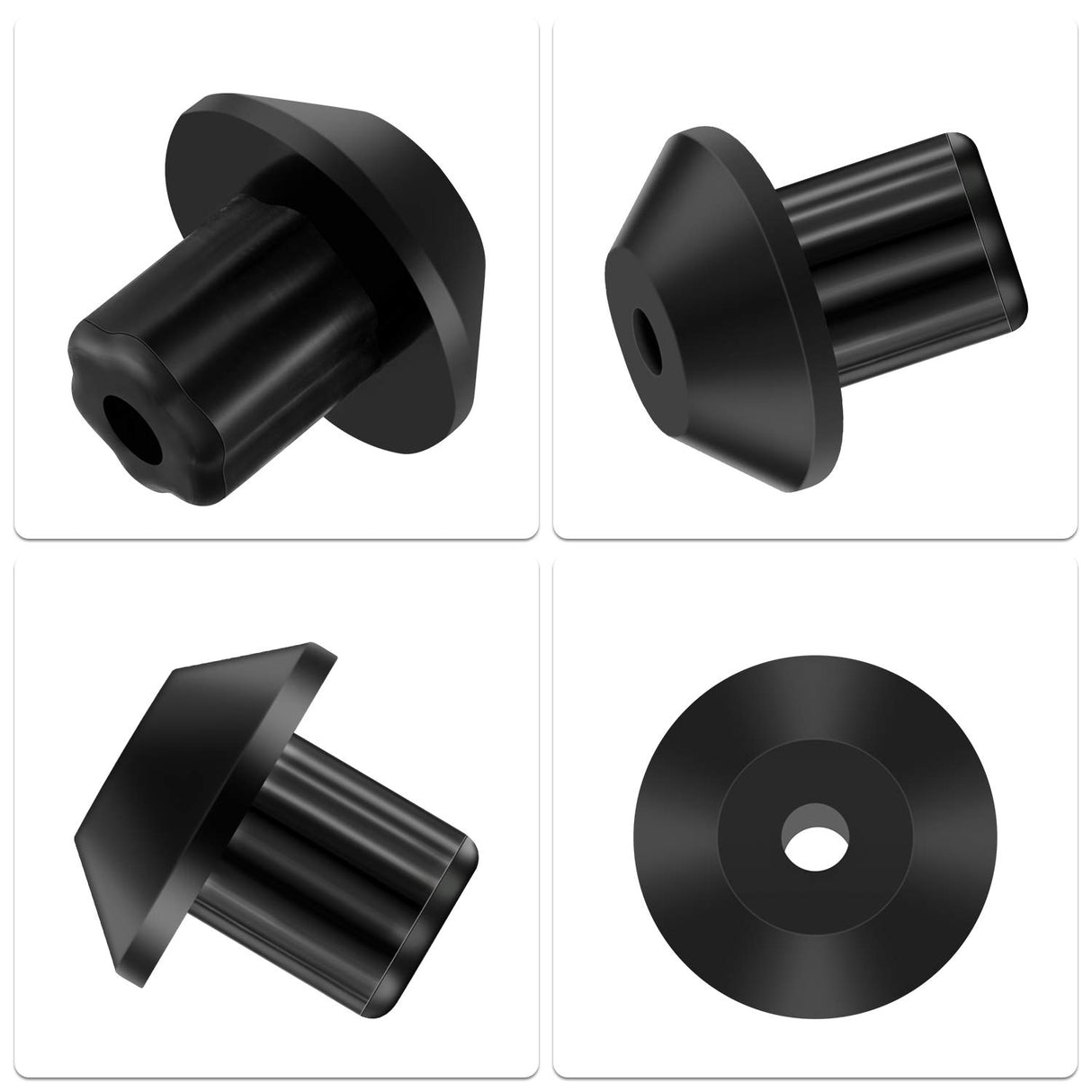 Outus 48 Pieces Rubber Grate Feet Rubber Foot Replacements Compatible with GE WB2K101 Gas Range Burner Grate, Replace Part Number WB02T10461, AP2622260, PS241358